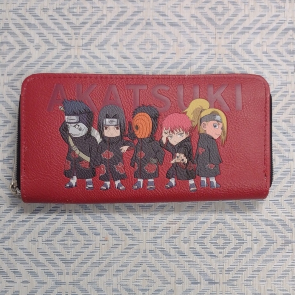 Naruto Red Anime Character Wallet